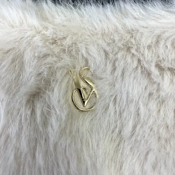 Victoria's Secret Faux-Fur Tote Bag MSRP $59 NEW with TAGS Boho Festival - Picture 5 of 16